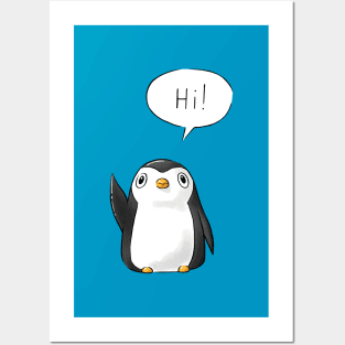 Hi Penguin Posters and Art